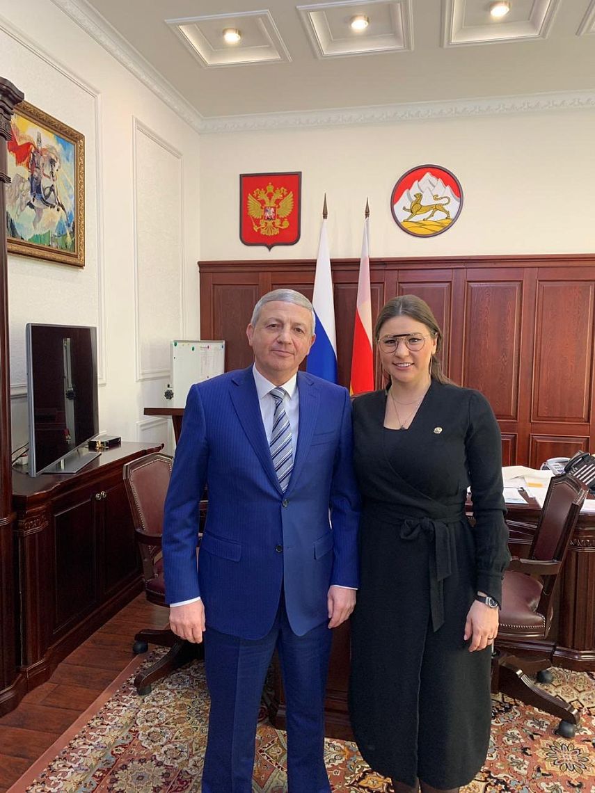 Талия Минуллина во Владикавказе встретилась с Главой Северной Осетии-Алании